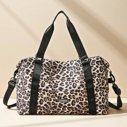 Leopard Print Duffle Bag – Large Gym & Travel Tote