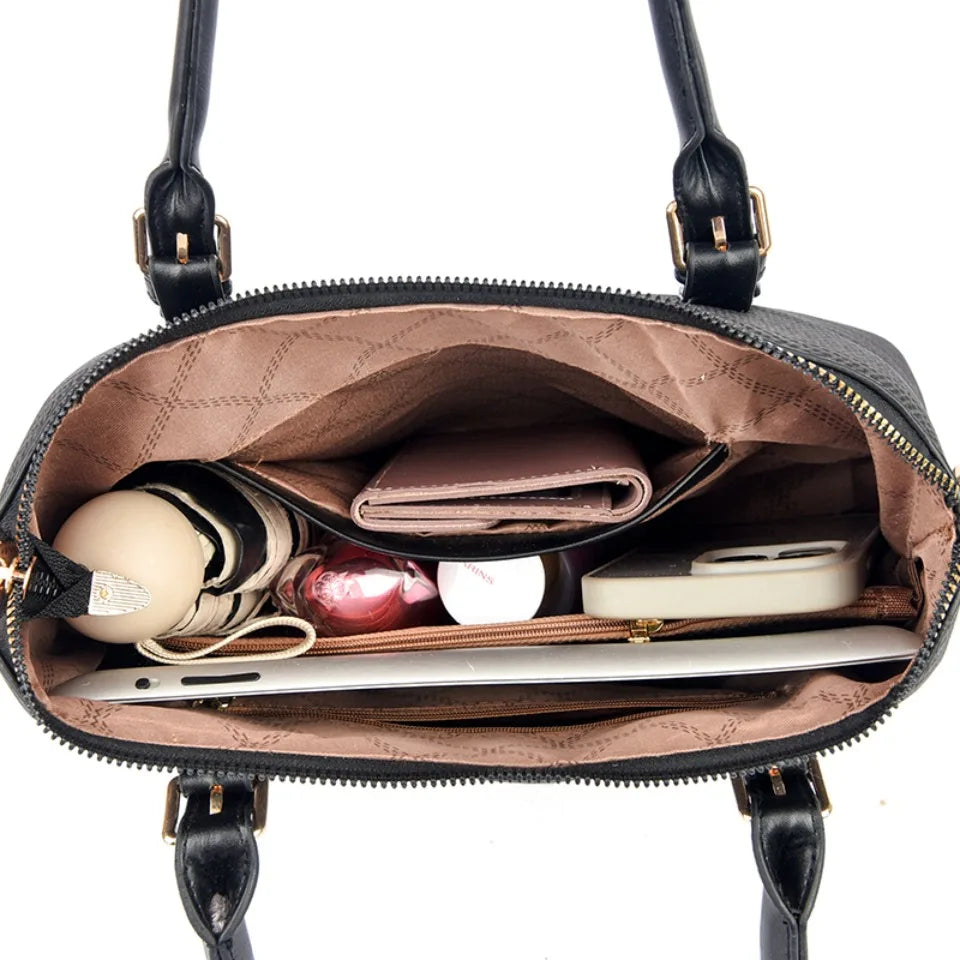 Women's PU Leather Handbag – Large Capacity Shoulder & Crossbody Bag