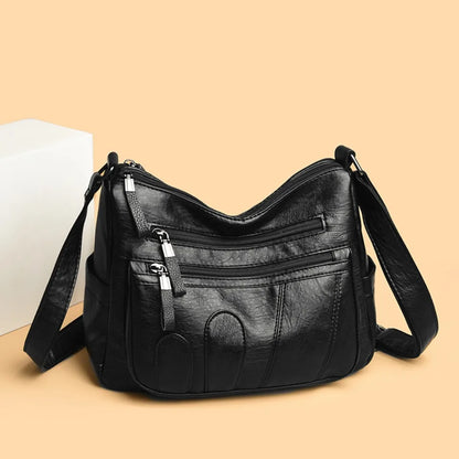 Crossbody Bag for Women – Large Capacity PU Leather Shoulder Bag