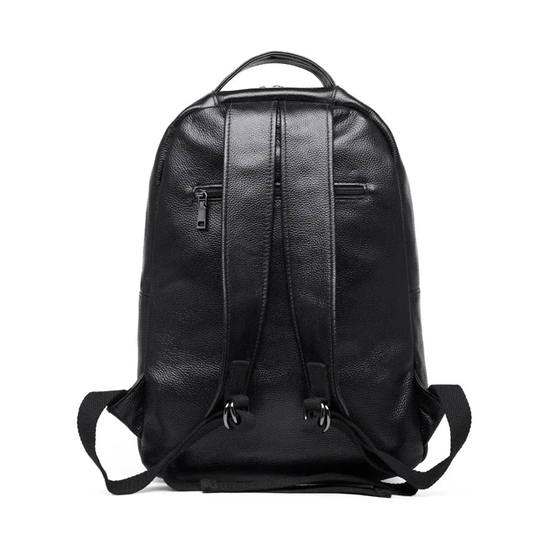 Crocodile Pattern Genuine Leather Backpack for Men – Luxury Large Laptop Bag