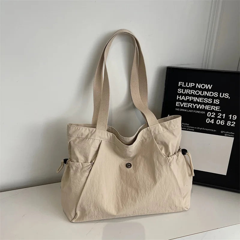 Oxford Tote Bag – Lightweight Multi-Pocket Shoulder Bag