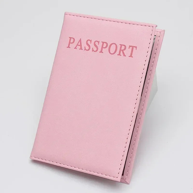 PU Leather Passport Holder – Travel Card Case Wallet