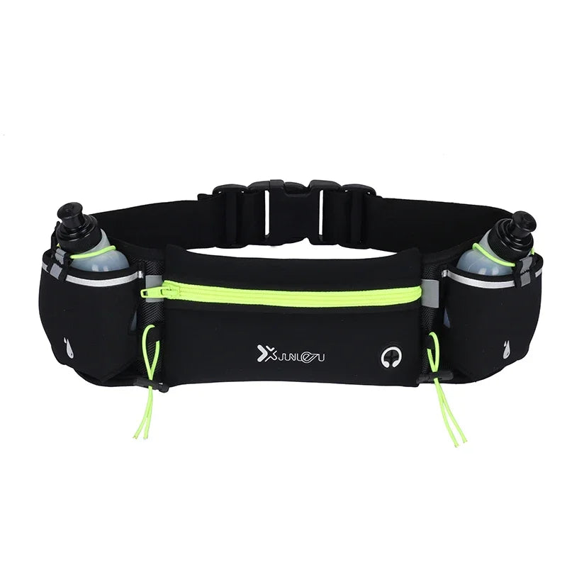 Running Belt Waist Bag - Dual Pocket Phone & Water Bottle Holder for Women