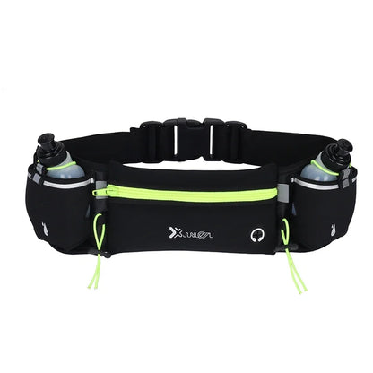 Running Belt Waist Bag - Dual Pocket Phone & Water Bottle Holder for Women