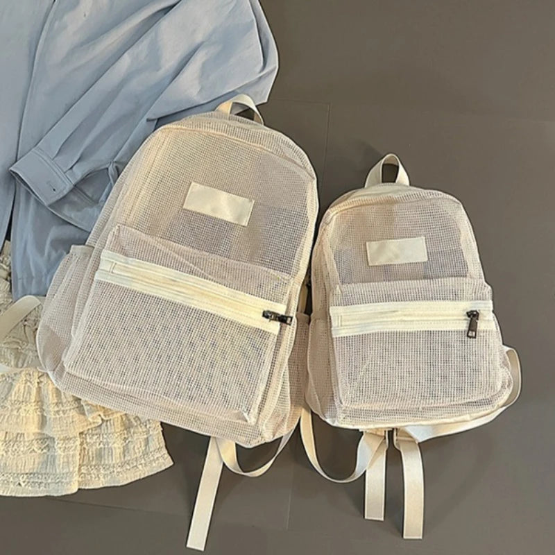 Mesh Backpack – Lightweight Foldable School & Gym Bag