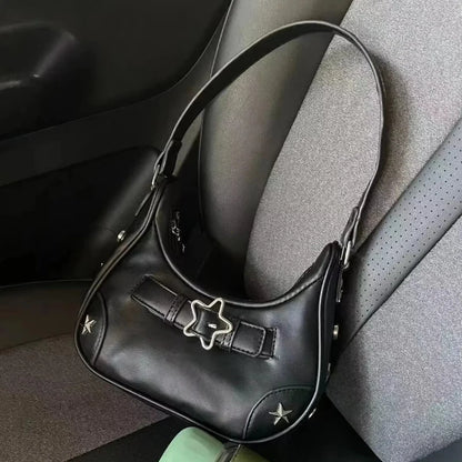 Gothic Star Crossbody Bag – Y2K Harajuku Shoulder Handbag