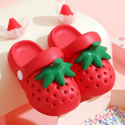 Strawberry EVA Slippers – Cute Non-Slip Beach Sandals