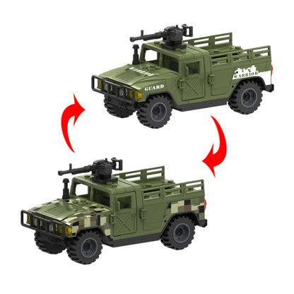 Military Humvee Armored Truck Building Blocks MOC Set