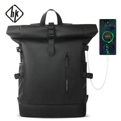 Expandable Waterproof Travel Backpack with 15.6" Laptop Compartment