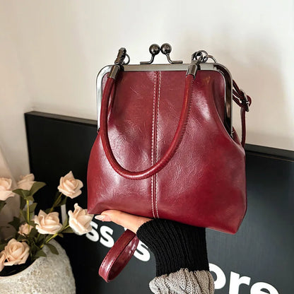 Retro Clip Clasp Crossbody Bag – Mini Phone Purse Shoulder Bag