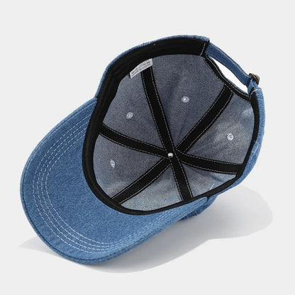 Denim Baseball Cap – Unisex Snapback Sun Visor Hat