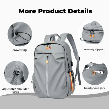 Laptop Backpack with USB Charging Port & Large Capacity