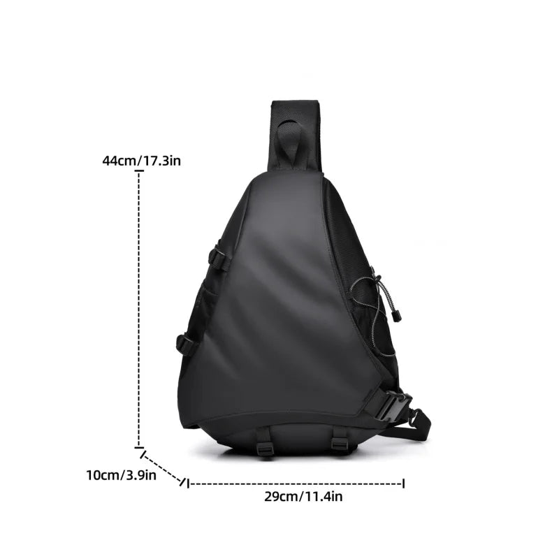 Water-Repellent Sling Chest Bag for Men & Women – Large Capacity Outdoor Pack