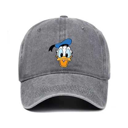 Cartoon Character Baseball Cap – Vintage Washed Unisex Hat