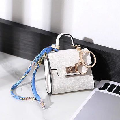 Mini Coin Purse Keychain – Luxury Leather Bag Charm Wallet