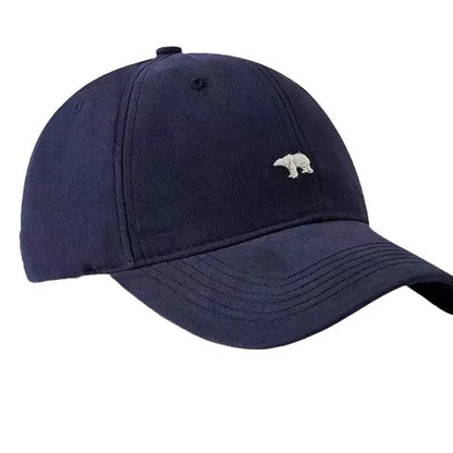 Polar Bear Embroidery Baseball Cap – Lightweight Cotton Hat with UV Protection