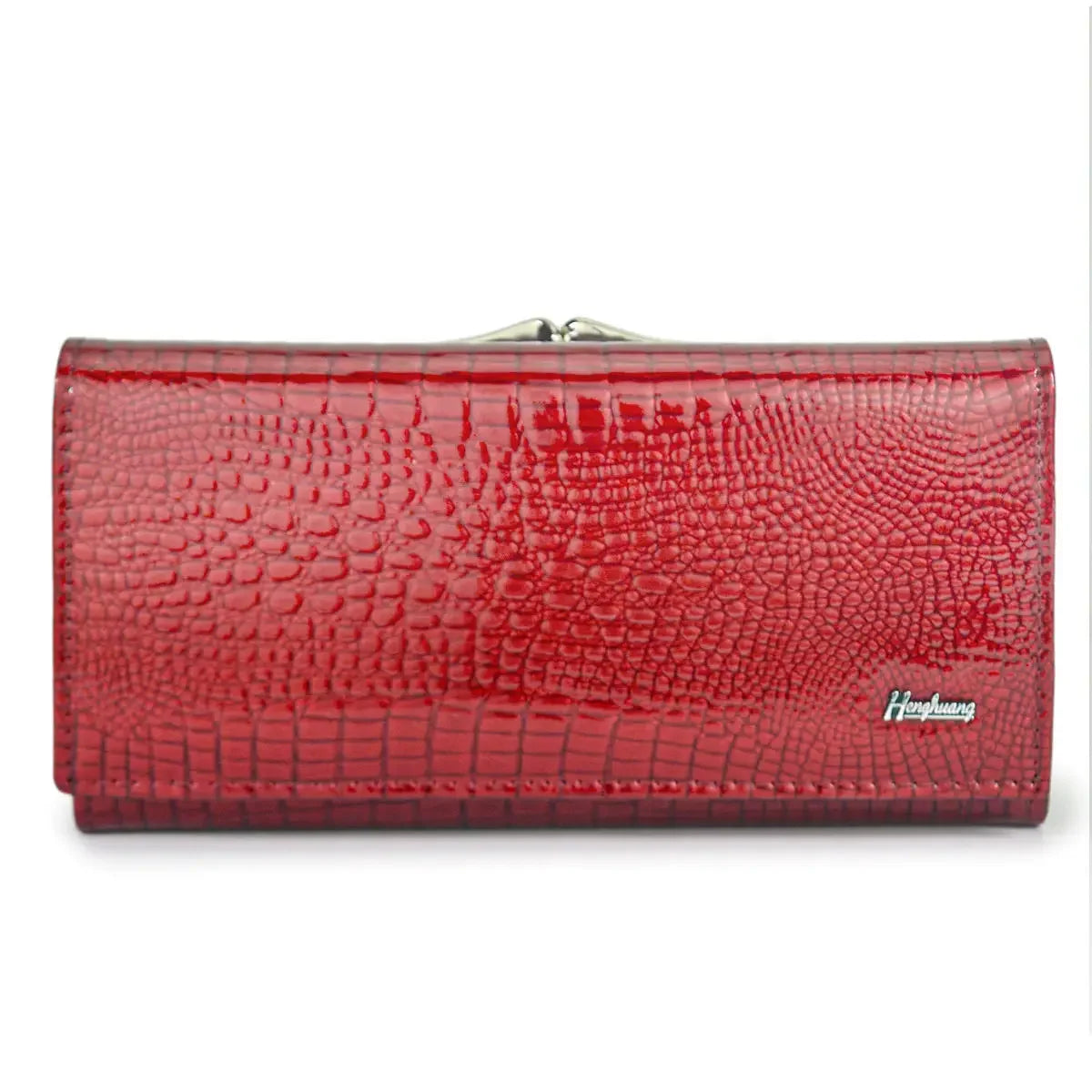 Luxury Alligator Leather Long Wallet for Women