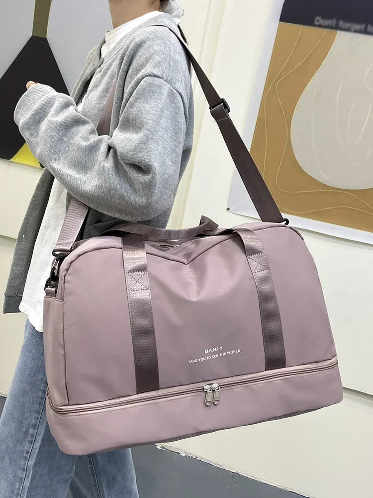 Expandable Travel Duffle Bag | Women's Gym & Weekend Overnight Bag