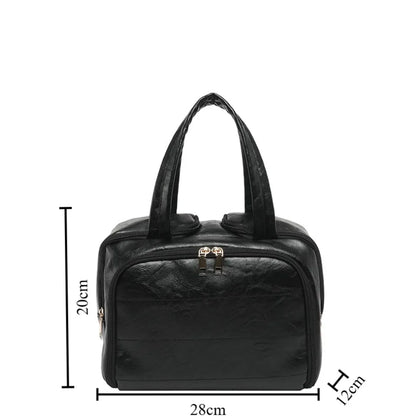 Large Travel Makeup Bag – PU Leather Cosmetic Organizer