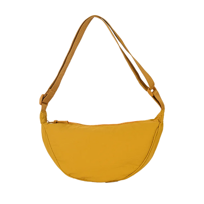 Nylon Crescent Shoulder Bag for Women – Casual Dumpling Crossbody