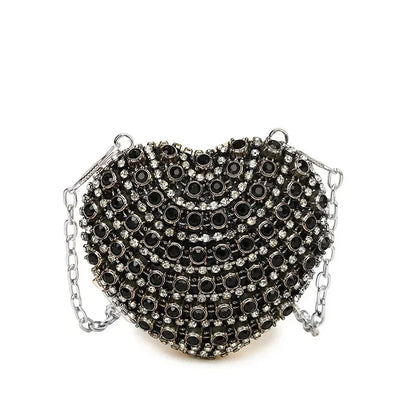 Crystal Heart Clutch Purse – Luxury Diamond Evening Bag for Women