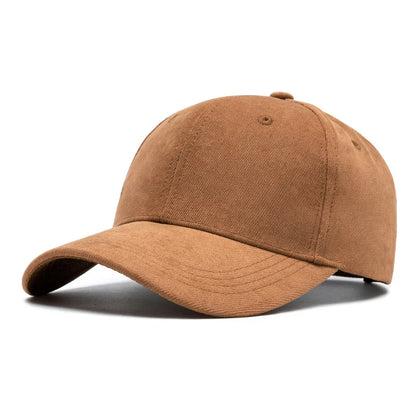 Suede Baseball Cap Adjustable Snapback Unisex Dad Hat