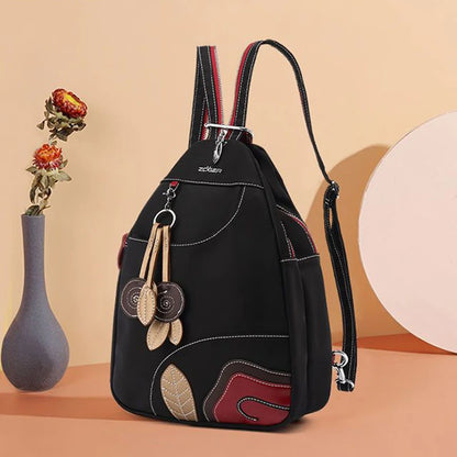Waterproof Nylon Backpack for Women – Boho Crossbody Travel Bag