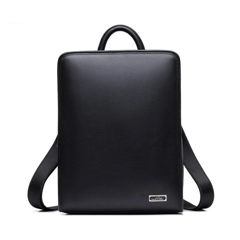 Genuine Leather Men's Backpack – Luxury Large Laptop Bag