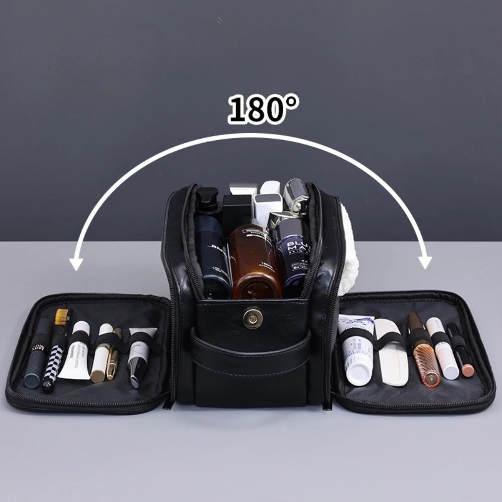Toiletry Bag – Waterproof PU Leather Travel Dopp Kit