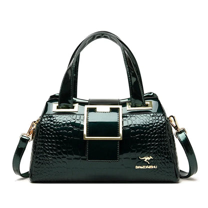 Crocodile Pattern Luxury Tote Bag for Women