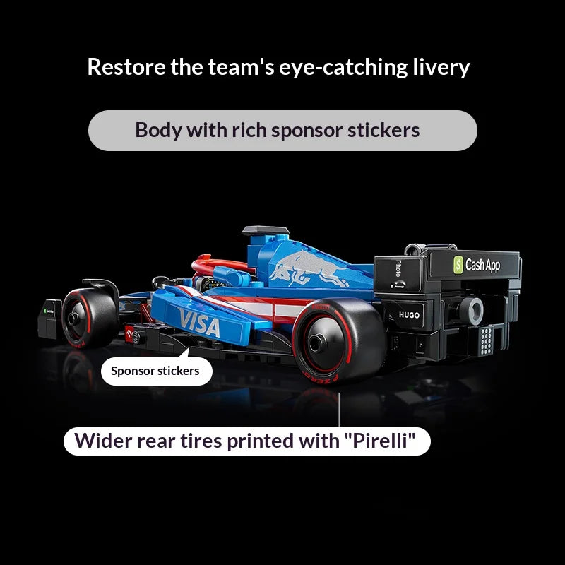 LEGO Speed Champions 77246 Visa Cash App RB VCARB 01 F1 Car – 248 Pieces