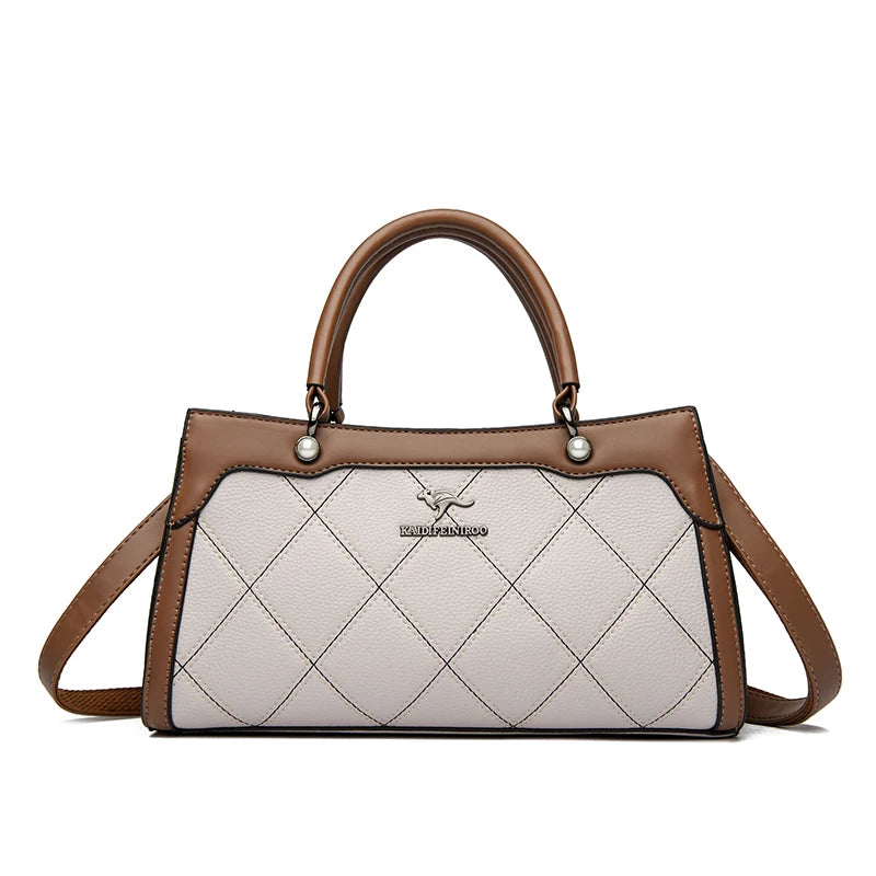 Luxury Leather Tote Bag for Women – Large Capacity Designer Handbag