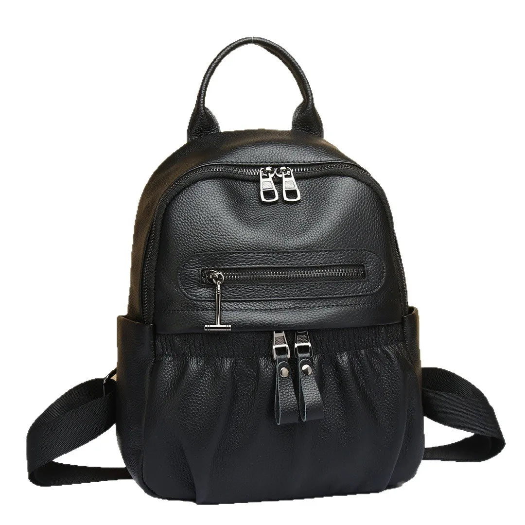 Genuine Leather Women's Mini Backpack – Rivet Detail