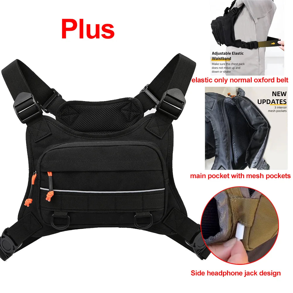 Tactical Chest Bag – Men's Outdoor Vest Rig Pack