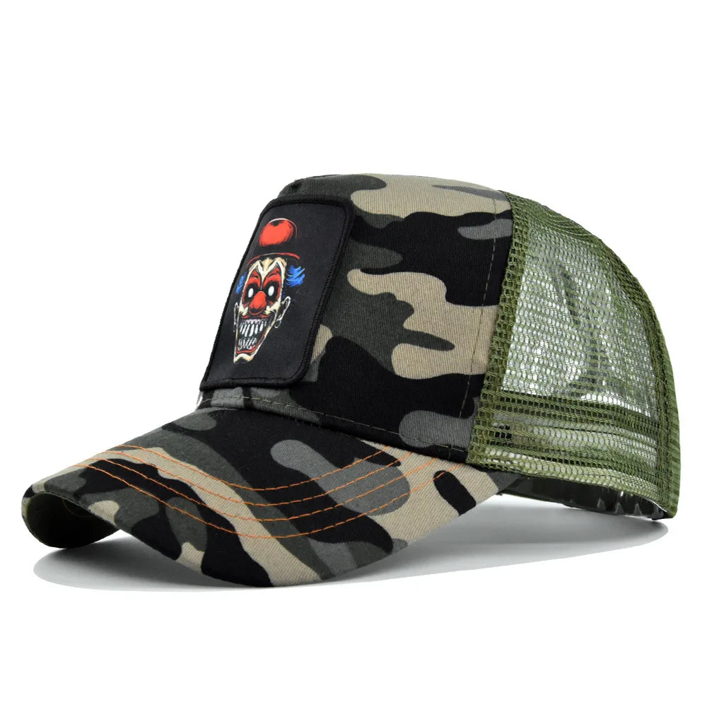 Embroidered Snapback Trucker Hat – Breathable Mesh Baseball Cap
