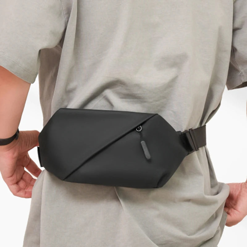 Men's Minimalist Crossbody Chest Bag – Sports Waist & Shoulder Pack