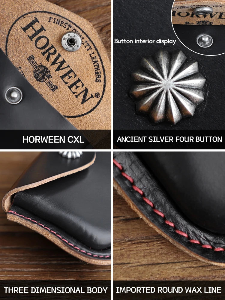 Horween Chromexcel Leather Coin Purse & Card Holder Wallet