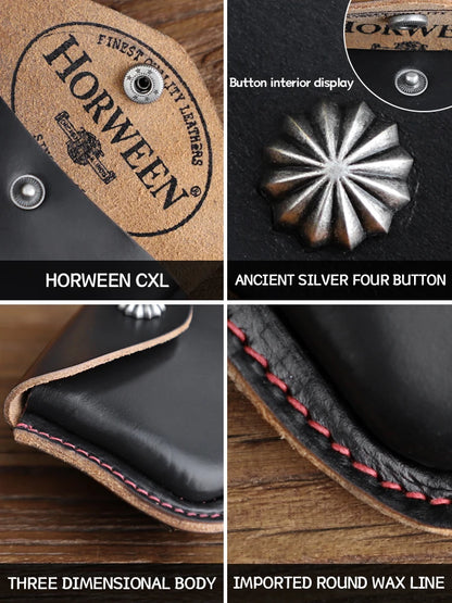 Horween Chromexcel Leather Coin Purse & Card Holder Wallet