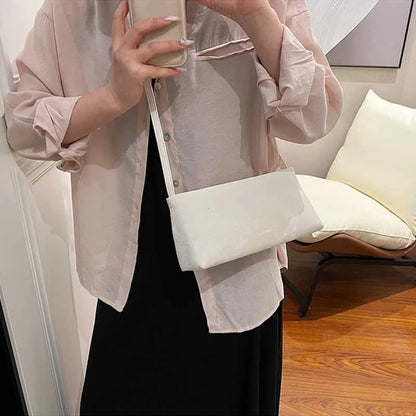 PU Leather Square Underarm Bag – Women's Trendy Shoulder Purse