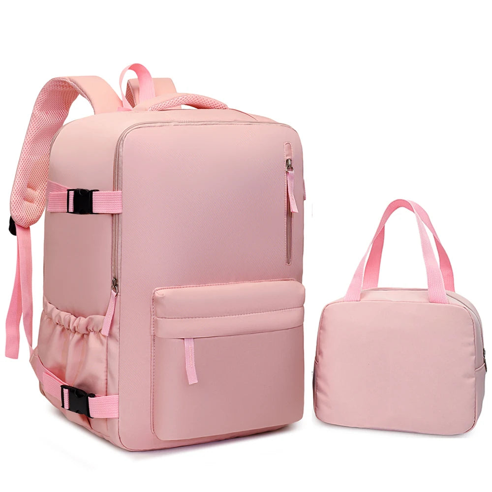 Large Travel Backpack Set with Tote Bag – 40L Carry-On Luggage Bag