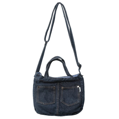 Women's Denim Crossbody Shoulder Bag – Casual Everyday Handbag