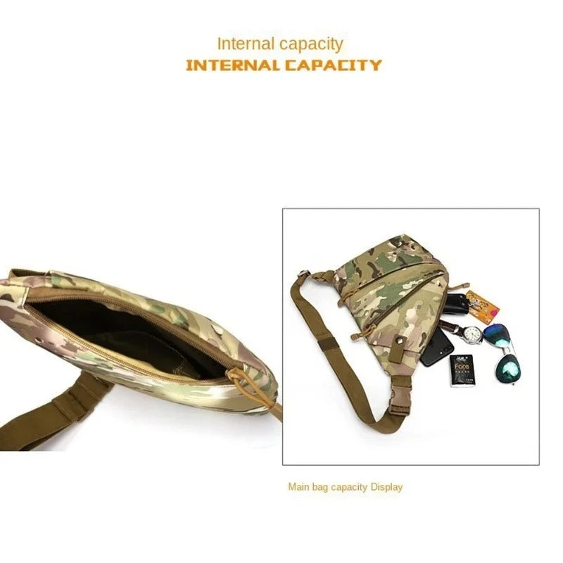 Tactical Crossbody Sling Bag – Waterproof Military Shoulder Bag