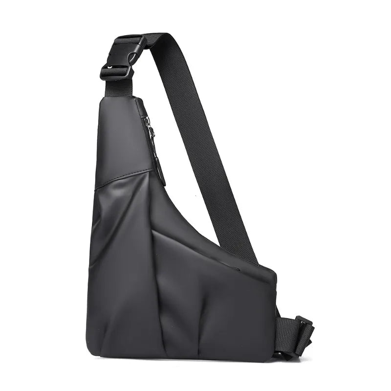 Anti-Theft Sling Bag – Men's Triangle Chest Crossbody
