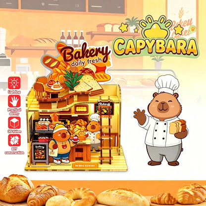 Capybara DIY Building Blocks Kit – Miniature Street Shop with LED Light