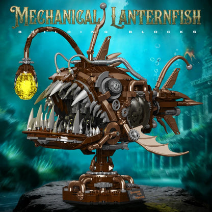 Steampunk Anglerfish MOC Building Blocks Set – 1236 Pieces
