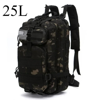 Tactical MOLLE Backpack 25L/50L – Hiking, Camping & Outdoor Rucksack