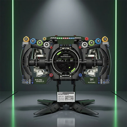 Racing Steering Wheel MOC Building Blocks – F1 Supercar Simulation Bricks
