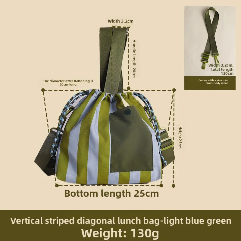Insulated Lunch Bag – Large Capacity Crossbody with Shoulder Strap
