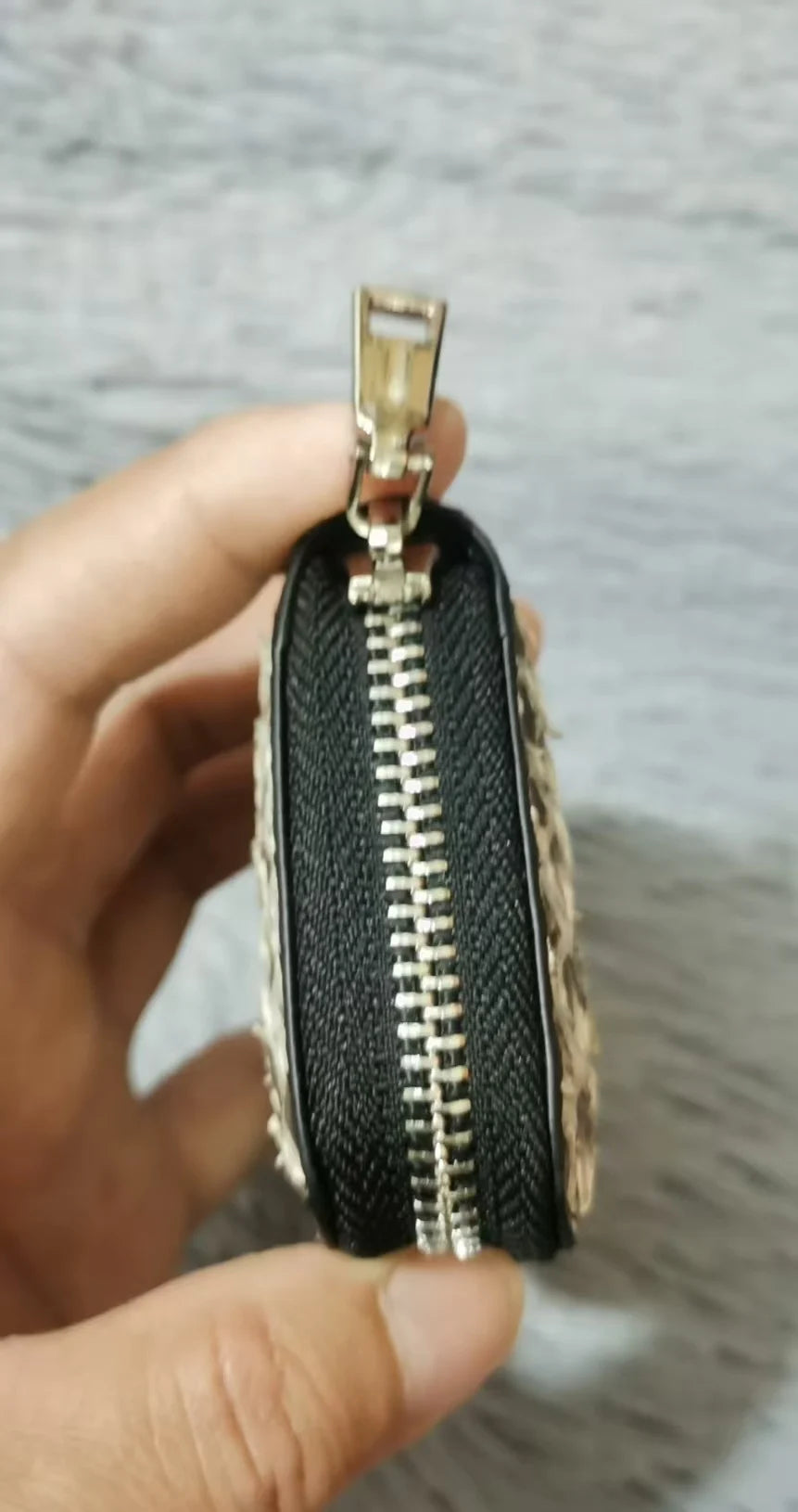 Snake Leather Card Holder Wallet – Multi-Slot, Unisex