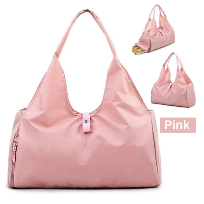 Nylon Sports Tote Bag – Gym & Travel Handbag for Women